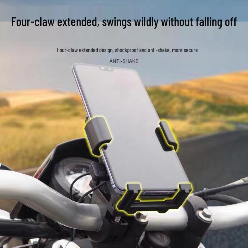 Shockproof Cross-Border Motorcycle & Bicycle Phone Holder for Riders