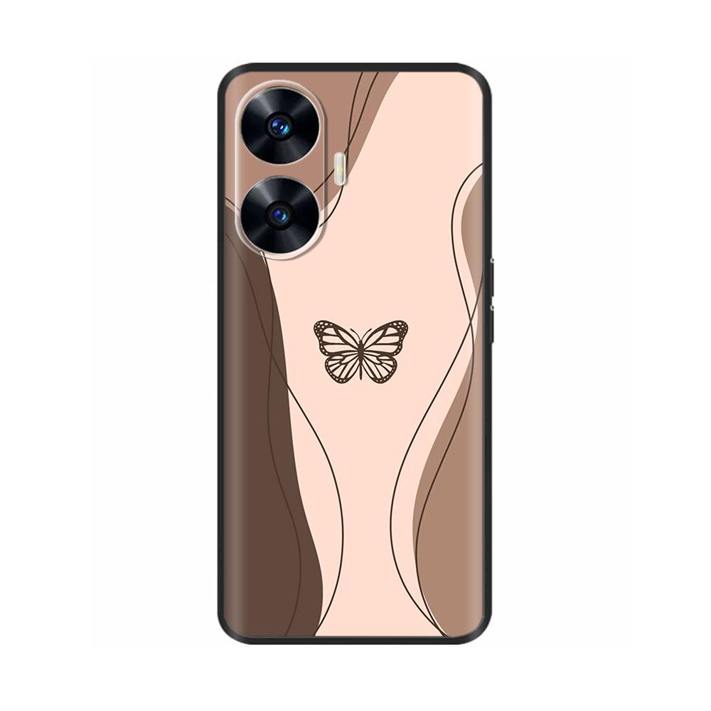 Θήκη Κινητού Για Realme C55 Μόδα Μαλακή Υγρή Σιλικόνη Πλήρης Προστασία Πίσω Κάλυμμα Για Realme Narzo N55 Θήκη C 55 RMX3710 Fundas