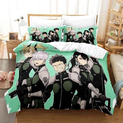 Comfortable Anime Print Duvet Cover Set With Duvet Cover And Pillowcases Single Twin Full Queen King Sizes For Adults And Kids