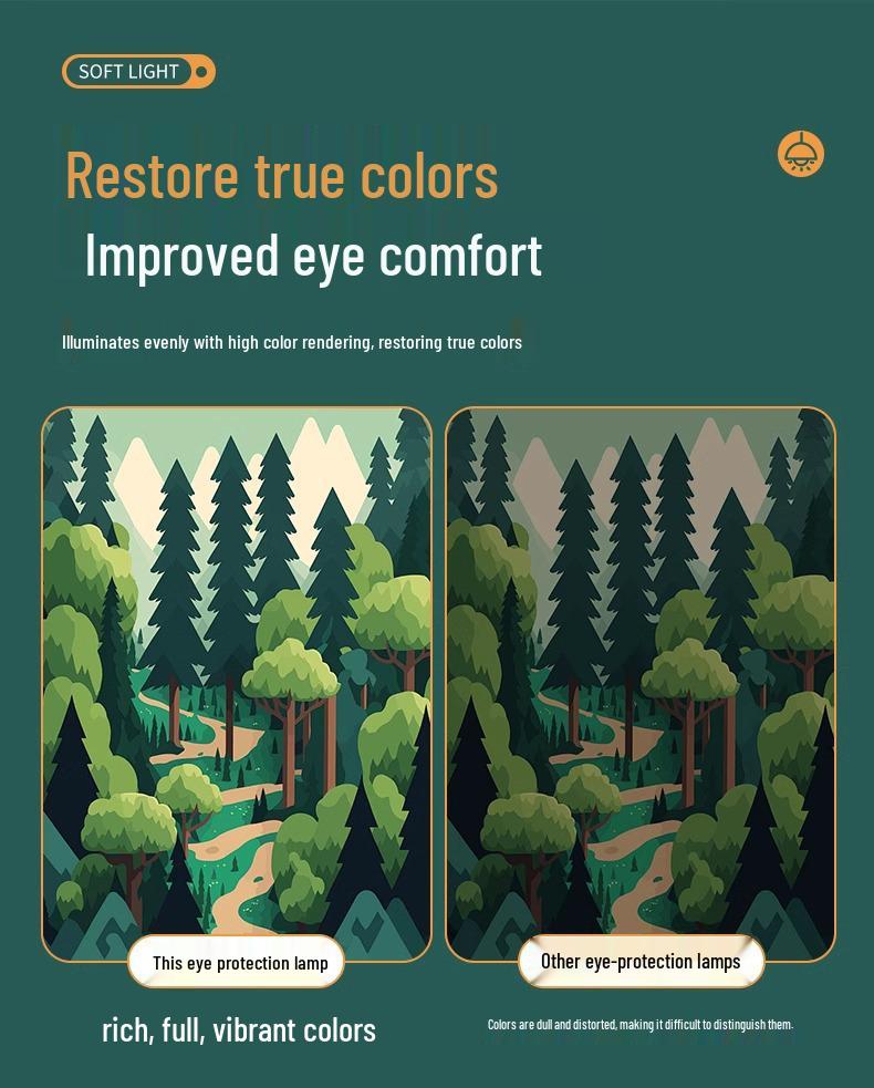 Rechargeable Eye-Care Table Lamp for Dorms – Ideal for Students, Bedside, or Desktop Use