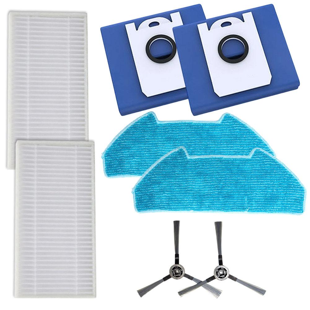 

1 Set For BObsweep For Ultra-Vision Filter Mop Cloth Bag Side Brush Kits Vacuum Cleaner Accessories Spare To Replace
