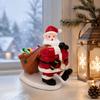 Resin Storage Figurine with Christmas Gift Bag Tray for Holiday Home Decor