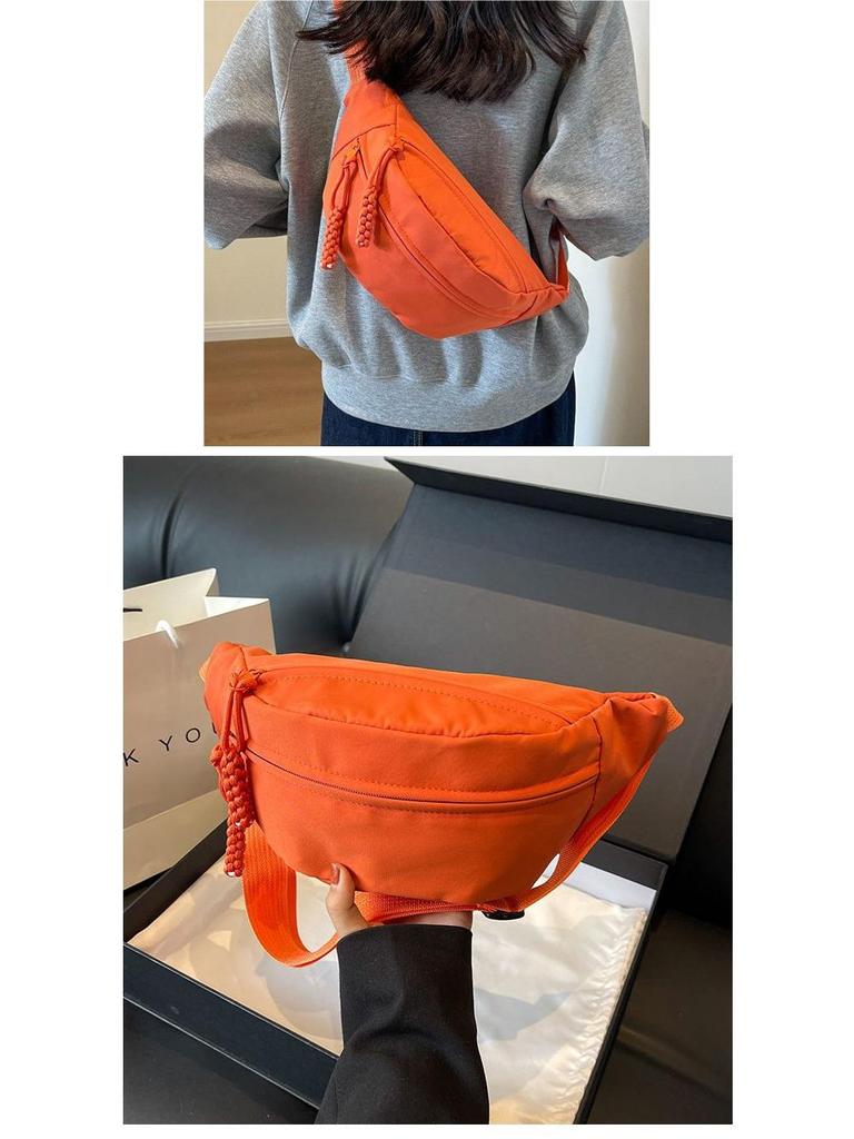 Nylon Casual Crossbody Bag: Women's 2025 Trend, Men's Sports Chest Bag, Versatile Fanny Pack, Backpack Niche