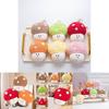 Cute Colorful Dopamine Mushroom Plush Doll Adorable Vegetable Stuffed Toy For Kids And Girls