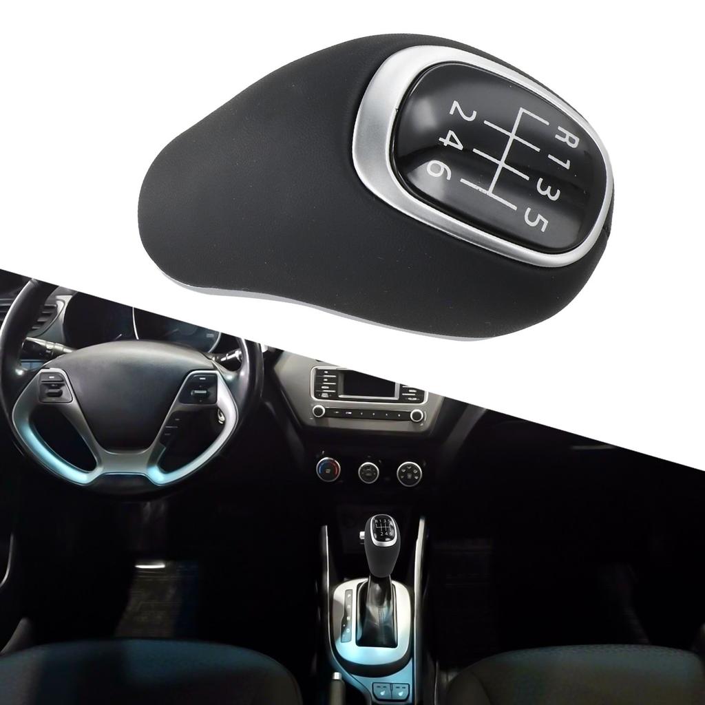 Black 6 Speed Gear Shift Knob for Kia For Sportage For Venga For Rio 2016 2019