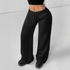 Womens Loose Fit Straight Leg Pants Soft Stretch Cotton Blend Casual Trousers 2025