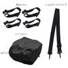 Komine Motorcycle Journey Seat Bag Large Capacity Black Free SA-241