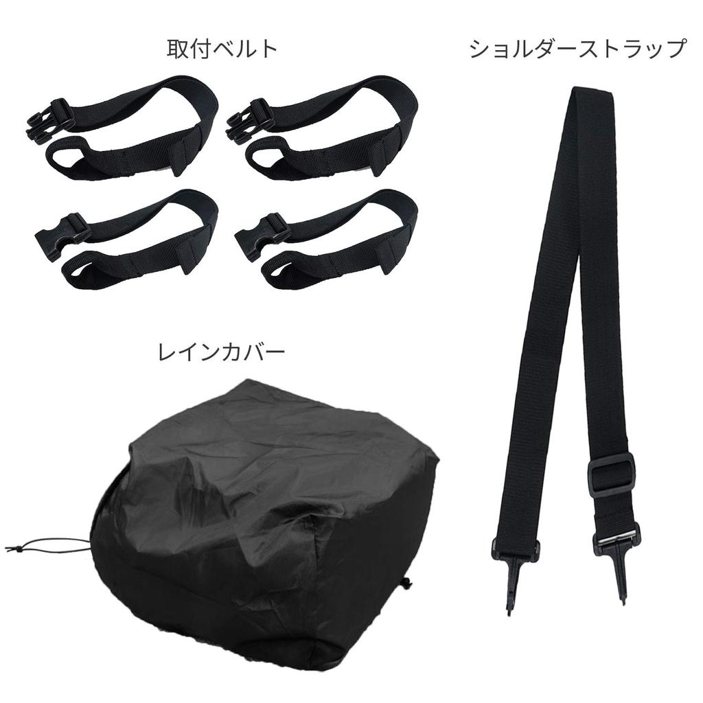 Komine Motorcycle Journey Seat Bag Large Capacity Black Free SA-241