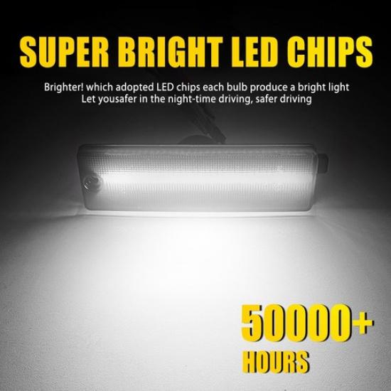 Pair Bumper LED Side Smoked Marker Light For Pontiac Firebird 93-02 1999 2000