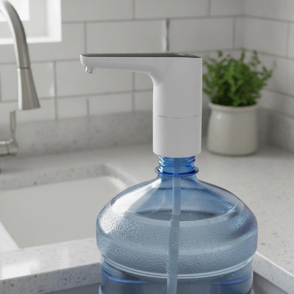 Low Noise Electric Water Bottle Pump Long Battery Life Rechargeable Gallon Bucket Water Dispenser Wireless Quantitative