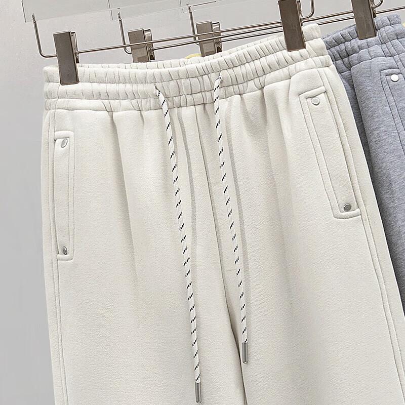 Women's Plus Velvet Elastic Drawstring Casual Pants