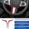 2x Bright Red Carbon Fiber Car Steering Whee Strip Sticker For BMW Z4 G29 19-22