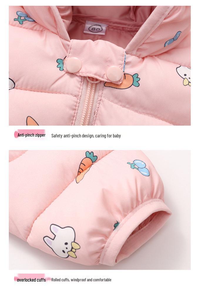 Autumn/Winter 2025 Korean-Style Cartoon Down Jacket for Toddlers and Infants (Boys & Girls)