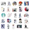50 Japanese Anime Gintama Stickers: Waterproof Decorating Set for Notebooks, Laptops, and Suitcases