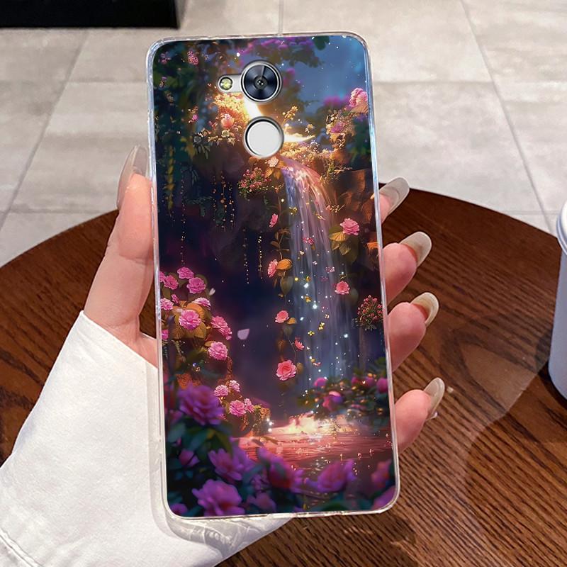 For Huawei Honor 6A / Holly 4 DLI-L42 L22 Phone Case Clear Luxury Cute Love Rabbit Funny Pattern TPU Soft Silicone Cover Casing