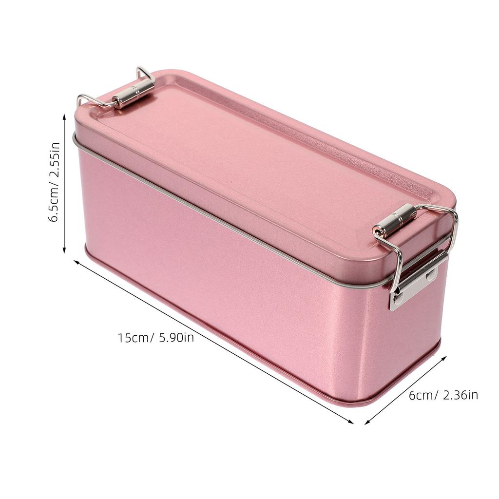 Sturdy Metal Cookie Tin Box with Lid Large Capacity Vintage Tinplate Storage Container for Cookies Candies Snacks Wedding Favor