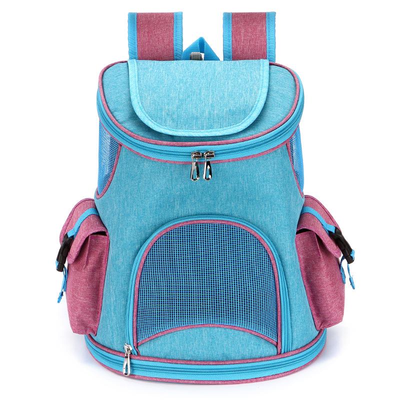 Portable Outdoor Pet Backpack: Large Capacity, Breathable Dog & Cat Bag