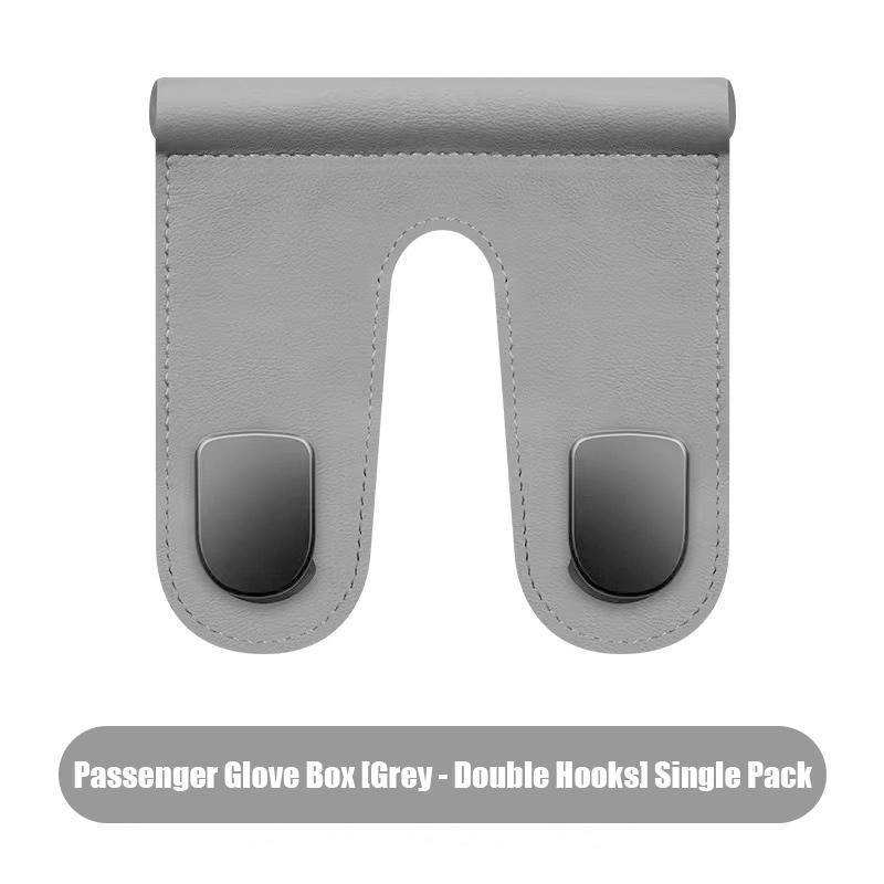 SEAMETAL Car Passenger Glove Box Hook Double Hook Purse Bag Hanger Hidden Storage Hooks Auto Interior Accessories