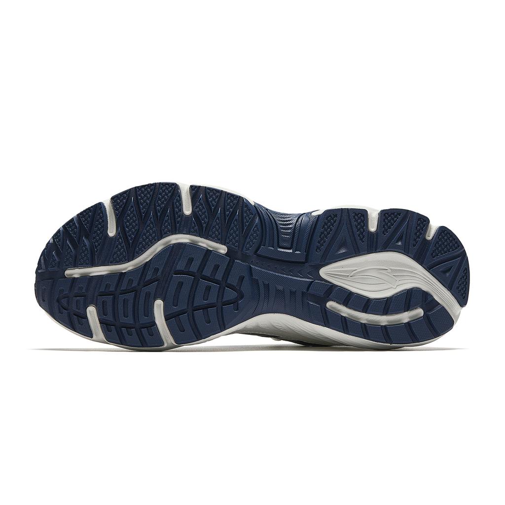 Anta AT802 Cushioning Abrasion Resistant Height Increasing Casual Shoes Men's Ivory White/Silver/New Ink Blue 912618882-3