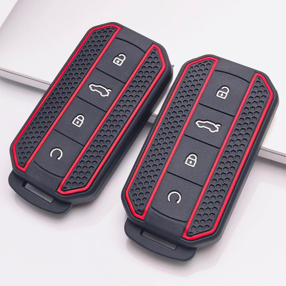 Key Fob Cover for Chery Tiggo Anti-Scratch Guard Shockproof Protection Soft Grip Texture Responsive Button Touch Dust Resistant Cover