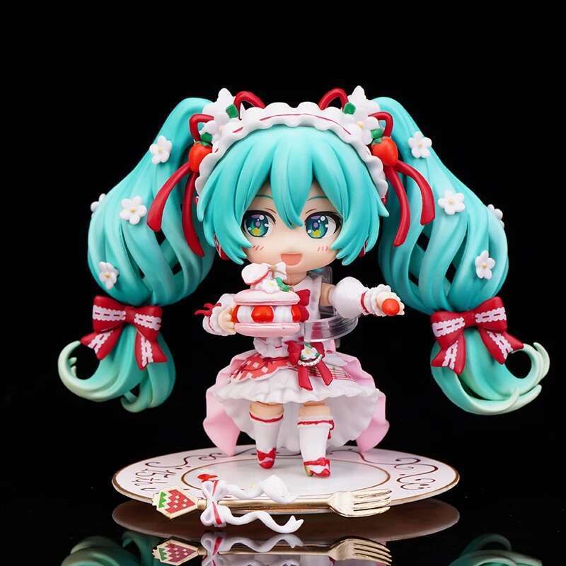 #1939 Hatsune Miku Anime Figure 15th Strawberry Anniversary Action Miku Figure #1940 PVC Collection Model Doll Toys Gift