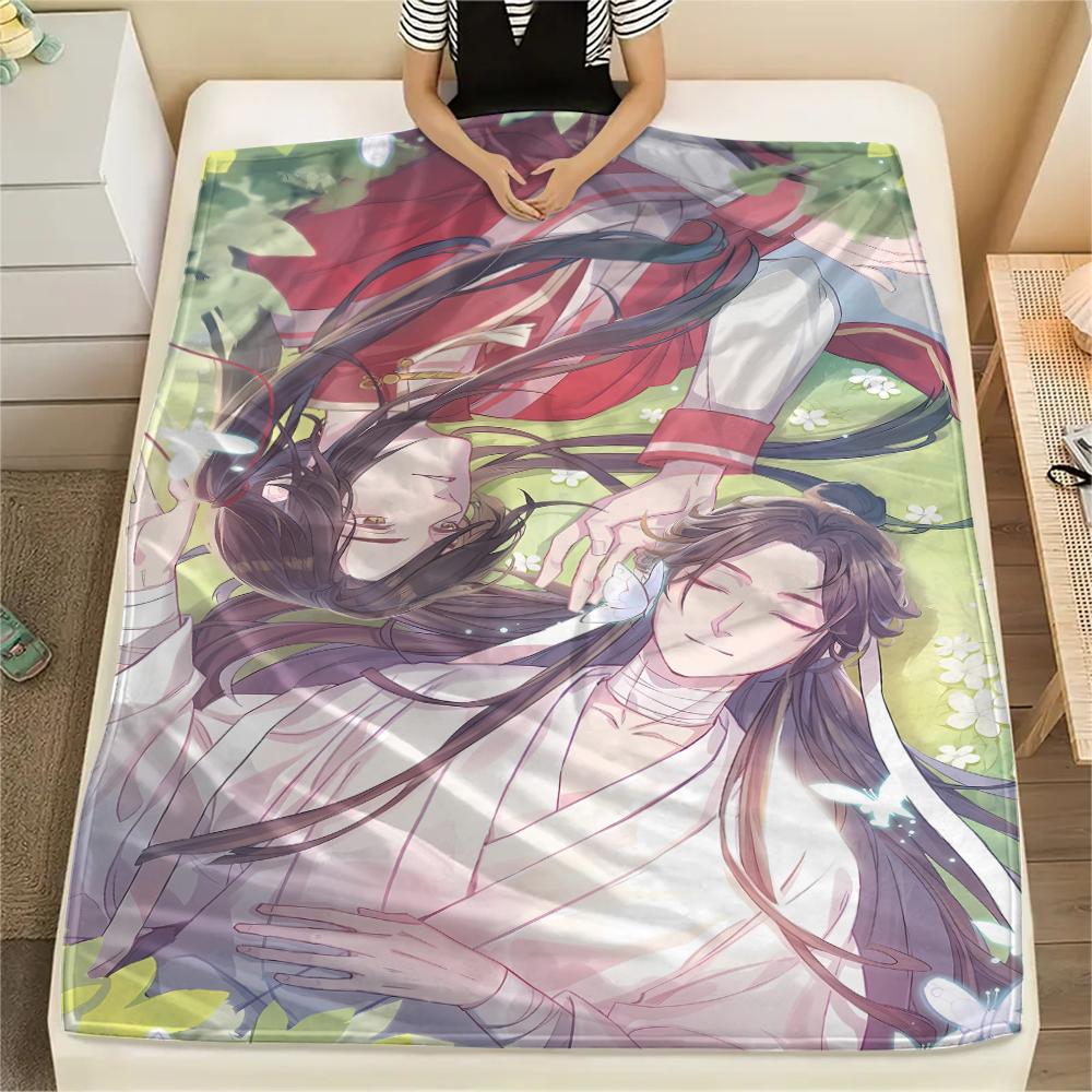 Heaven Official's Blessing Print Flannel Blanket,High Quality Comfortable for All Seasons,Home Decor,Warmth and Comfort,Perfect for Christmas Gifts