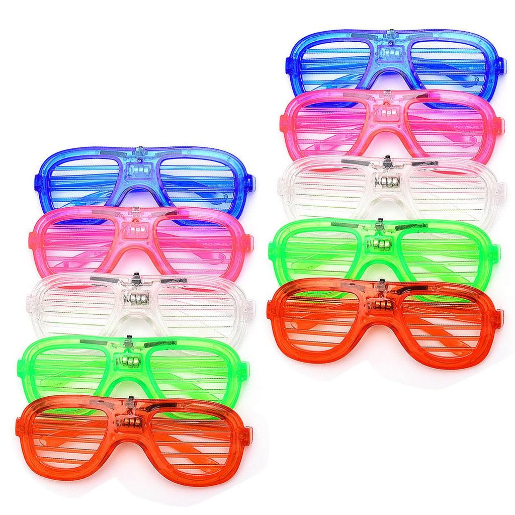 Set of Illuminated Party LED Perfect for New Photo Costumes for Kids and and Concerts [ziyue] 10-Piece Glasses, Lights, Birthdays, Karaoke, Christmas,