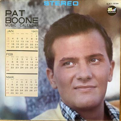 LP Record PAT BOONE  Music Calendar SJET7596 DOT 1965 Japan Pop Used