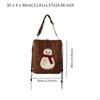 Christmas Shoulder Bags Cartoon Rucksack for Shopping Backpacking Camping Street