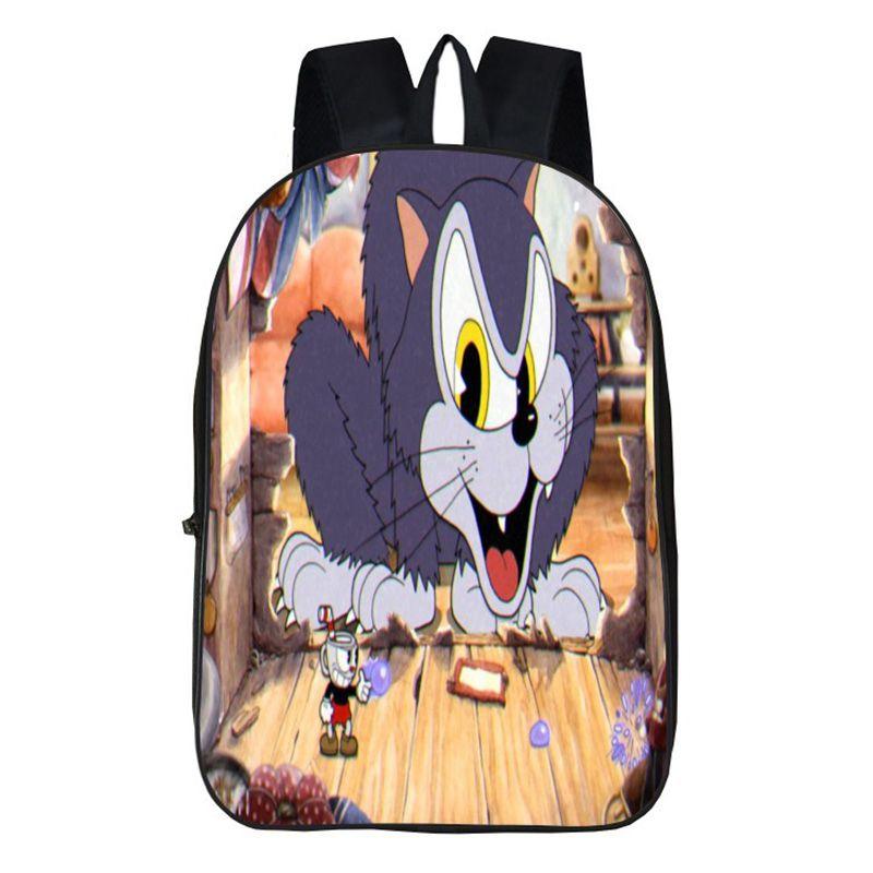 Stylish Anime 3d Print Backpack With Soft Handle For Boys And Girls