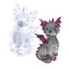 Cute Flying Dragon Shaped Silicone Molds DIY Epoxy Resin Molds Table Ornament Mould Candle Making Tool Easily To Clean