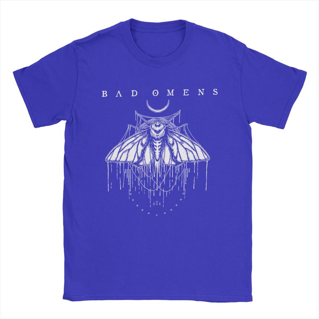 Moth Bad Omens Men's T Shirts Vintage Tees Short Sleeve O Neck T-Shirt 100% Cotton Summer Clothing