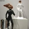 Clouds Head Figures Statues Abstract Crafts Ornaments Desk Decoration Abstract Character Resins Sculpture Room Aesthetic Decor