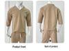 2025 Men's Summer Loose V-neck Knit T-shirt - Casual Short Sleeve, Plain Color Sports Tee