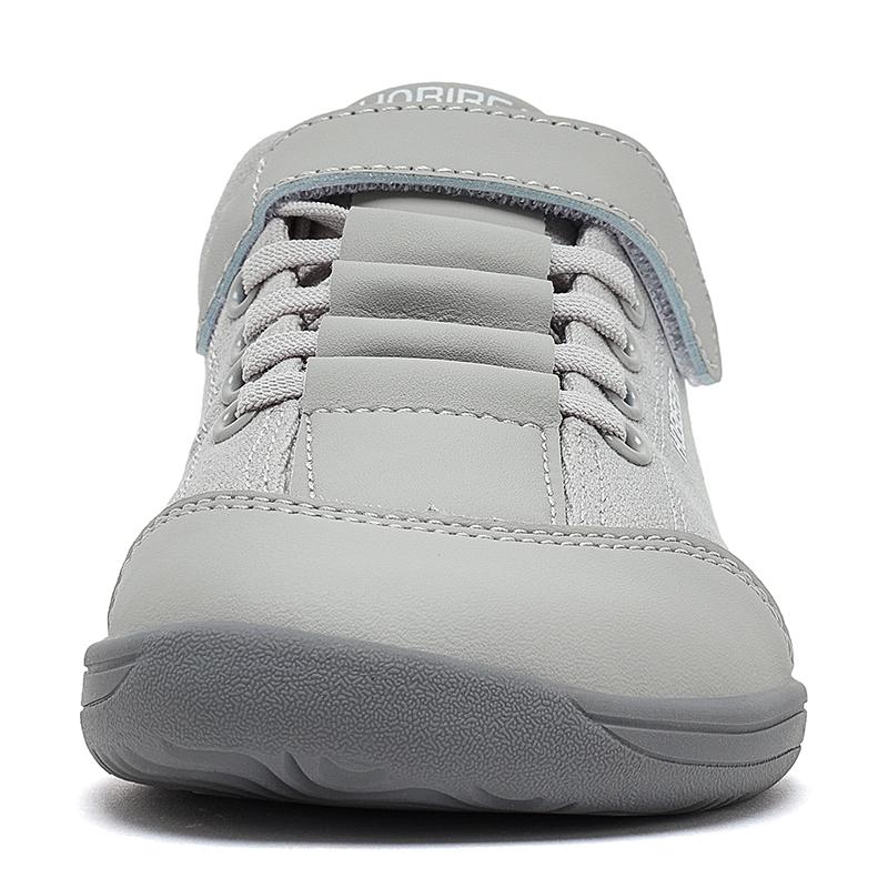 HOBIBEAR Kids Barefoot Shoes Wide Toe Zero Drop Walking Minimalist Sneaker Artificial Leather Comfortable Casual Shoes