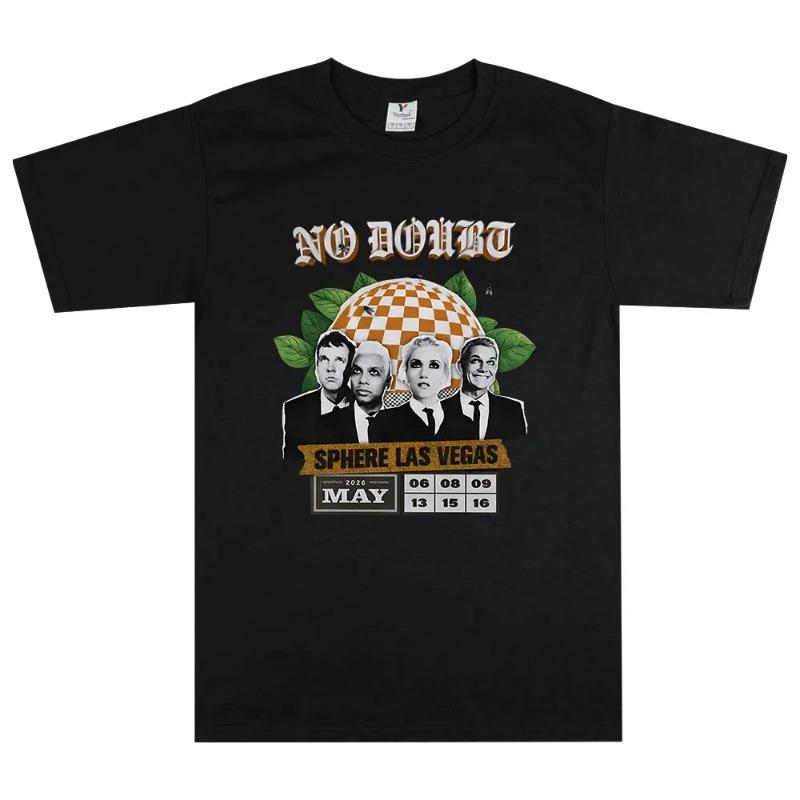 No Doubt SPHERE LAS VEGAS Tshirts Rock Band Graphic Printing T-shirt Short Sleeve Cotton Male Tees Unisex Streetwear women T Shirt