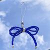 Unique Bowknot Pendant Phonechain Trendy Keychain Accessory  Simple Portable Phone Decoration for Bags and Cameras