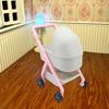 1/12 Scale Dollhouse Carriage Toy Dolls Crib Trolly Cart