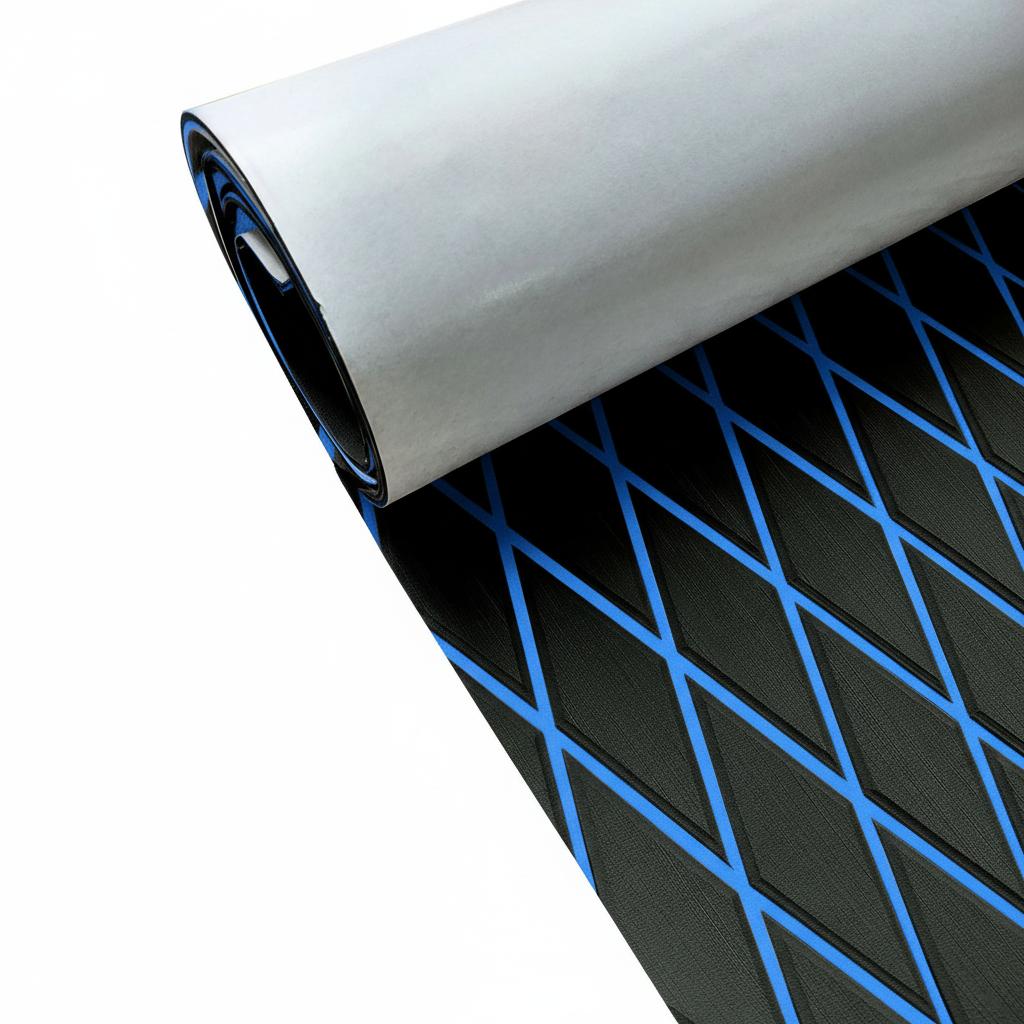 1900*350*6mm Engraved Diamond Pattern EVA Foam Boat Decking Sheet Mat for Kayak Anti-slip Pad Marine Accessories Flooring Mat