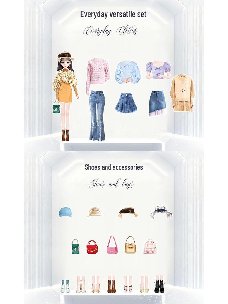 Magnetic Dress-Up Puzzle Book for Girls: Sticker Toy and Fashion Doll for Ages 4-6