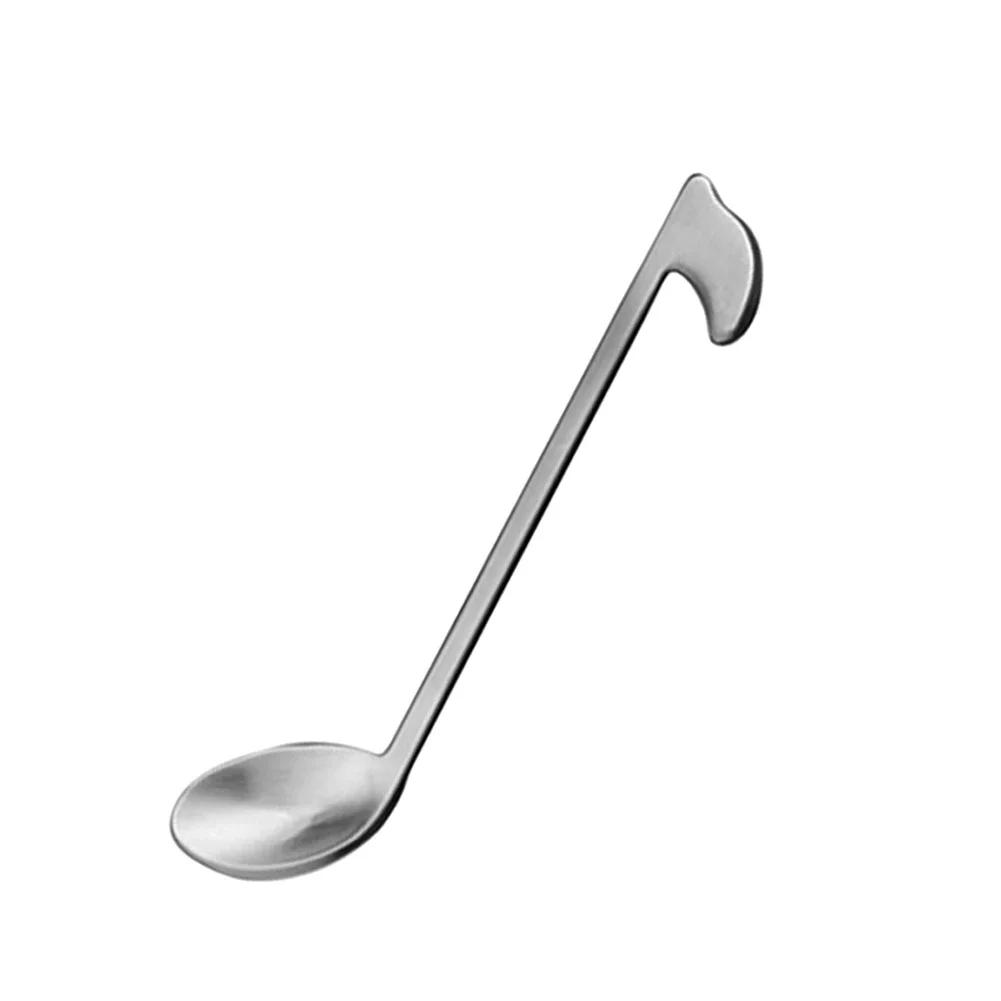 

Ложка для кофе из нержавеющей стали Оригинальность Форма музыкальной ноты Ложка для перемешивания кофе Экологичная посуда Кухонные принадлежности Ресторанные принадлежности
