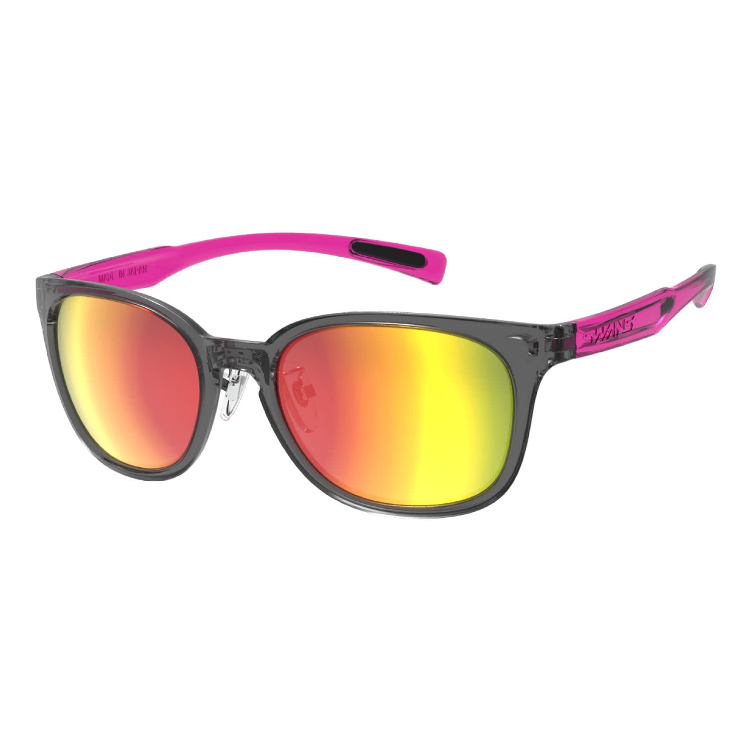 

SWANS Сделано в Поляризованный Дымчатый с Красной Тенью Идеально для и Гольфа Солнцезащитные очки DF-Pathway, Япония, AMZ-PW-1751 PKSK, Зеркальные, Спортивные, Вождение, Бег,