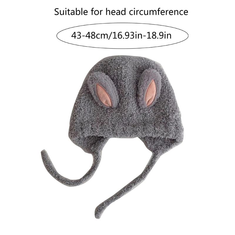 Cute Cap Autumn Winter Kids Newborn Baby Cap Knitted Warm Crochet Rabbit Ear Beanie Unisex Baby for 5 months to 3 Years