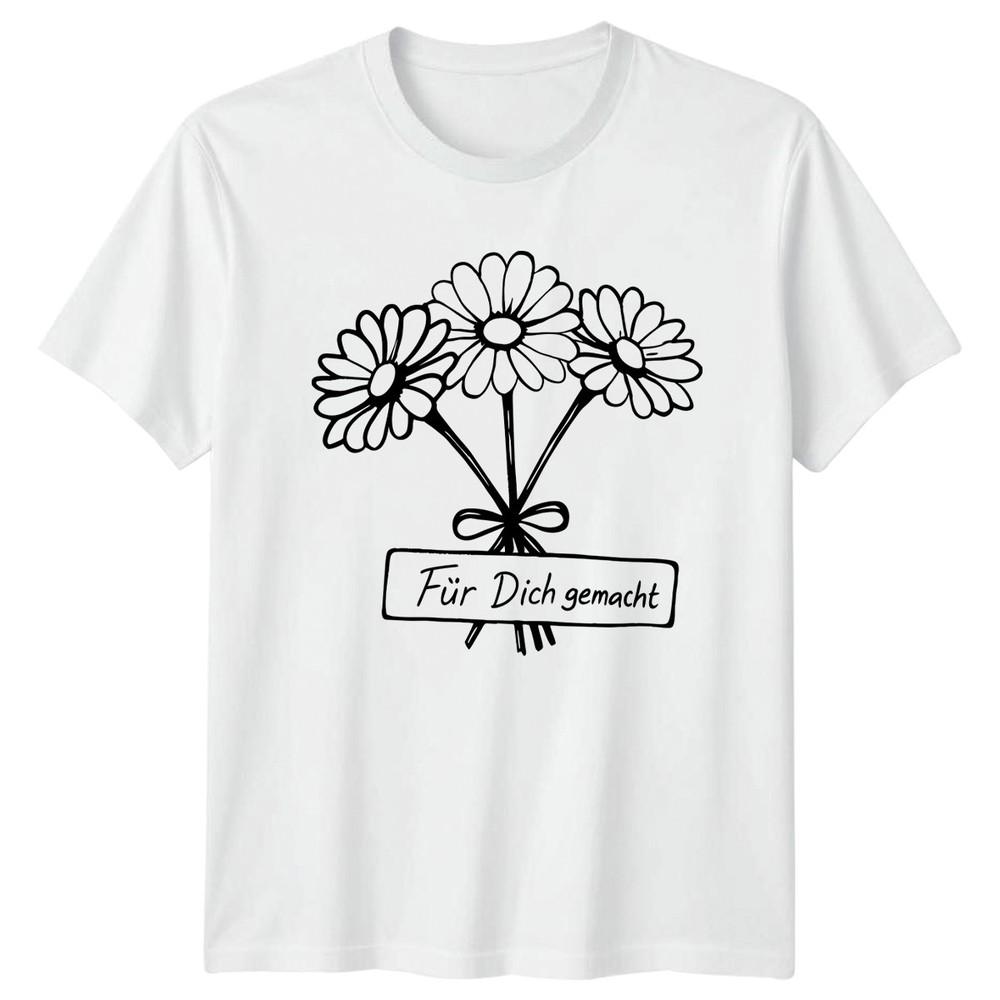 Fur Dich Gemacht Unisexs TShirt Daisies Nature Birthday Gift For Her S