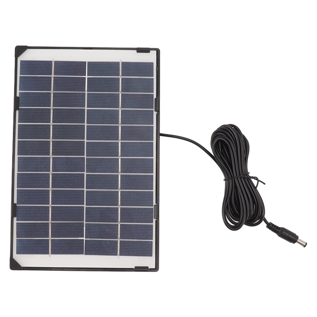 6W 12V Polycrystalline Silicon Solar Panel 6W 12V DC5521 Camera Solar Panel Outdoor Home Surveillance Lighting Charger
