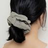 Geegee Stripe Shirt Hair Scrunchie - Light Khaki