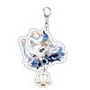 Game Keychains Acrylic Figure School Bag Keychian Holder Key Ring For Children Girl Men Accessories