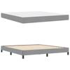 Box Spring Bed Light Grey 180 x 200 cm Fabric