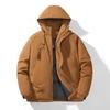 Graphene cotton jacket men's autumn and winter new hooded loose plus size thickened Hong Kong style fashion jacket padded jacket