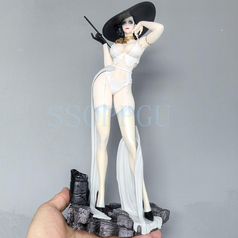 30cm Terror Village Alcina Dimitrescu 1/6 GK Animation Girl POLYVINYL CHLORIDE Action Figure Plaything Game Statue Adult Collector-Worthy Miniature